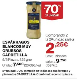 Supercor CARRETILLA Espárragos blancos muy gruesos oferta