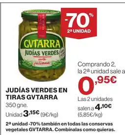 Supercor GVTARRA Judías verdes en tiras oferta