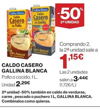Supercor GALLINA BLANCA Caldo casero oferta