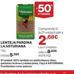 Supercor LA ASTURIANA Lenteja pardina oferta