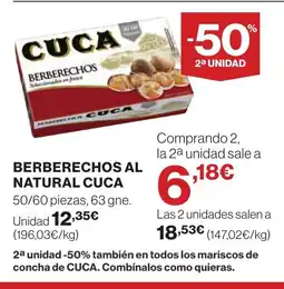 Supercor CUCA Berberechos al natural oferta