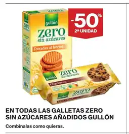 Supercor GULLÓN En todas las galletas zero sin azúcares añadidos oferta