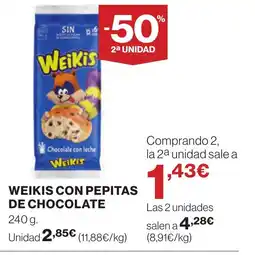 Supercor WEIKIS Con pepitas de chocolate oferta