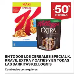 Supercor KELLOGG'S En todos los cereales special k, krave, extra y oaties y en todas las barritas oferta