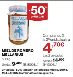 Supercor MELLARIUS Miel de romero oferta