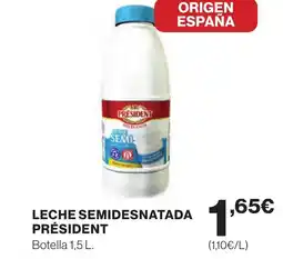 Supercor PRÉSIDENT Leche semidesnatada oferta