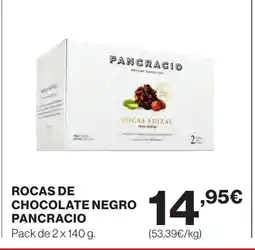 Supercor PANCRACIO Rocas de chocolate negro oferta