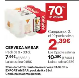 Supercor AMBAR Cerveza oferta