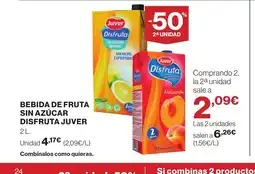 Supercor JUVER Bebida de fruta sin azúcar disfruta oferta
