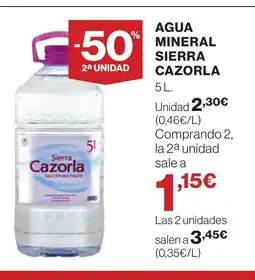 Supercor SIERRA CAZORLA Agua mineral oferta