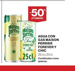 Supercor Agua con gas maison perrier forever y chic oferta