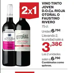 Supercor Vino tinto joven d.o.ca. rioja otoñal o faustino rivero oferta