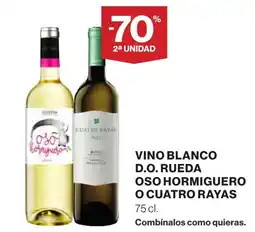 Supercor Vino blanco d.o. rueda oso hormiguero o cuatro rayas oferta