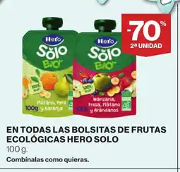 Supercor HERO SOLO En todas las bolsitas de frutas ecológicas oferta