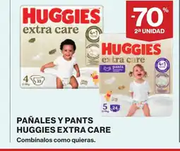 Supercor Pañales y pants huggies extra care oferta