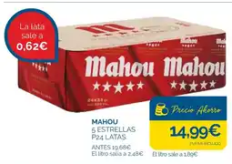 Cash Ecofamilia MAHOU 5 ESTRELLAS Latas oferta