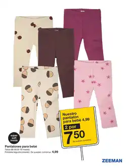 Zeeman Pantalones para bebé oferta
