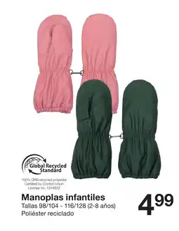 Zeeman Manoplas infantiles oferta