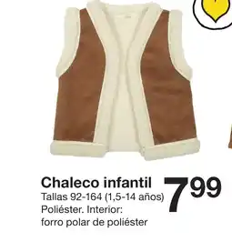 Zeeman Chaleco infantil oferta