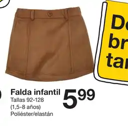 Zeeman Falda infantil oferta