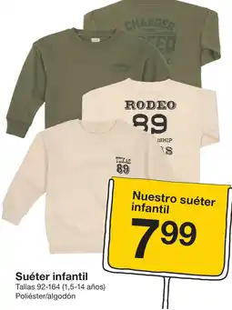 Zeeman Suéter infantil oferta