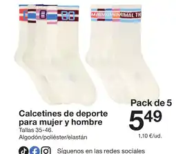 Zeeman Calcetines de deporte para mujer y hombre oferta