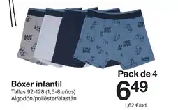 Zeeman Bóxer infantil oferta