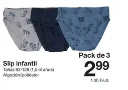 Zeeman Slip infantil oferta