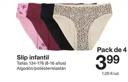 Zeeman Slip infantil oferta
