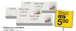 Zeeman Bolsas con cremallera oferta