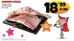 AhorraMas Cordero lechal oferta