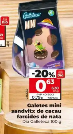 Dia Galetes mini sandvitx de cacau farcides de nata oferta