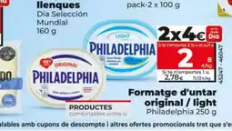 Dia Formatge d'untar original / light oferta