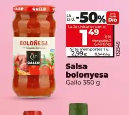 Dia GALLO Salsa bolonyesa oferta