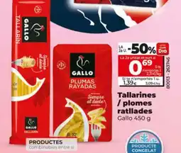 Dia GALLO Tallarines / plomes ratllades oferta