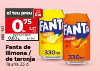 Dia FANTA de llimona de taronja oferta