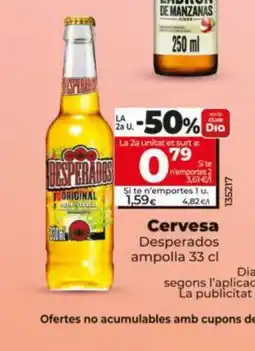 Dia DESPERADOS Cervesa oferta