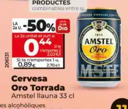 Dia AMSTEL Cervesa Oro Torrada oferta