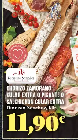Gadis Chorizo zamorano cular extra o picante o salchichón cular extra oferta