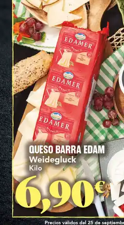Gadis WEIDEGLUCK Queso barra edam oferta