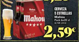 Gadis MAHOU Cerveza 5 estrellas oferta