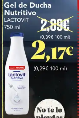 Gadis LACTOVIT Gel de Ducha Nutritivo oferta