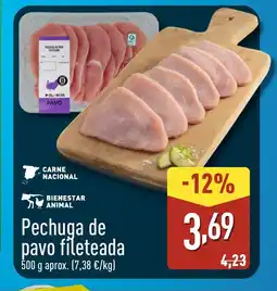 ALDI Pechuga de pavo fileteada oferta