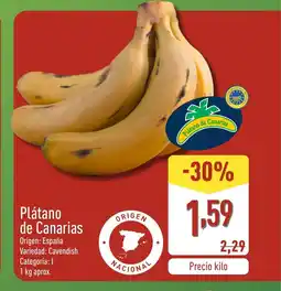 ALDI Plátano de Canarias oferta