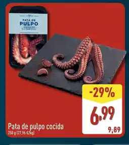 ALDI Pata de pulpo cocida oferta