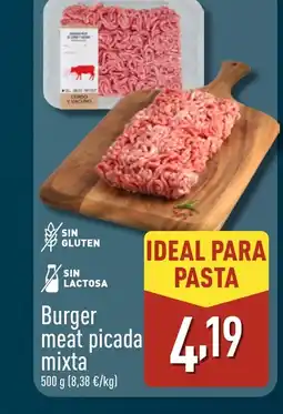 ALDI Burger meat picada mixta oferta