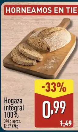 ALDI Hogaza integral 100% oferta