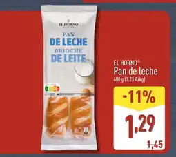 ALDI EL HORNO Pan de leche oferta