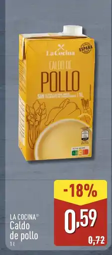 ALDI LA COCINA Caldo de pollo oferta