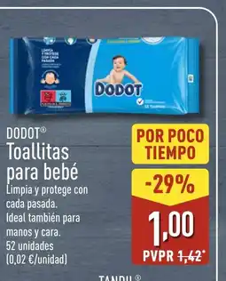 ALDI DODOT Toallitas para bebé oferta